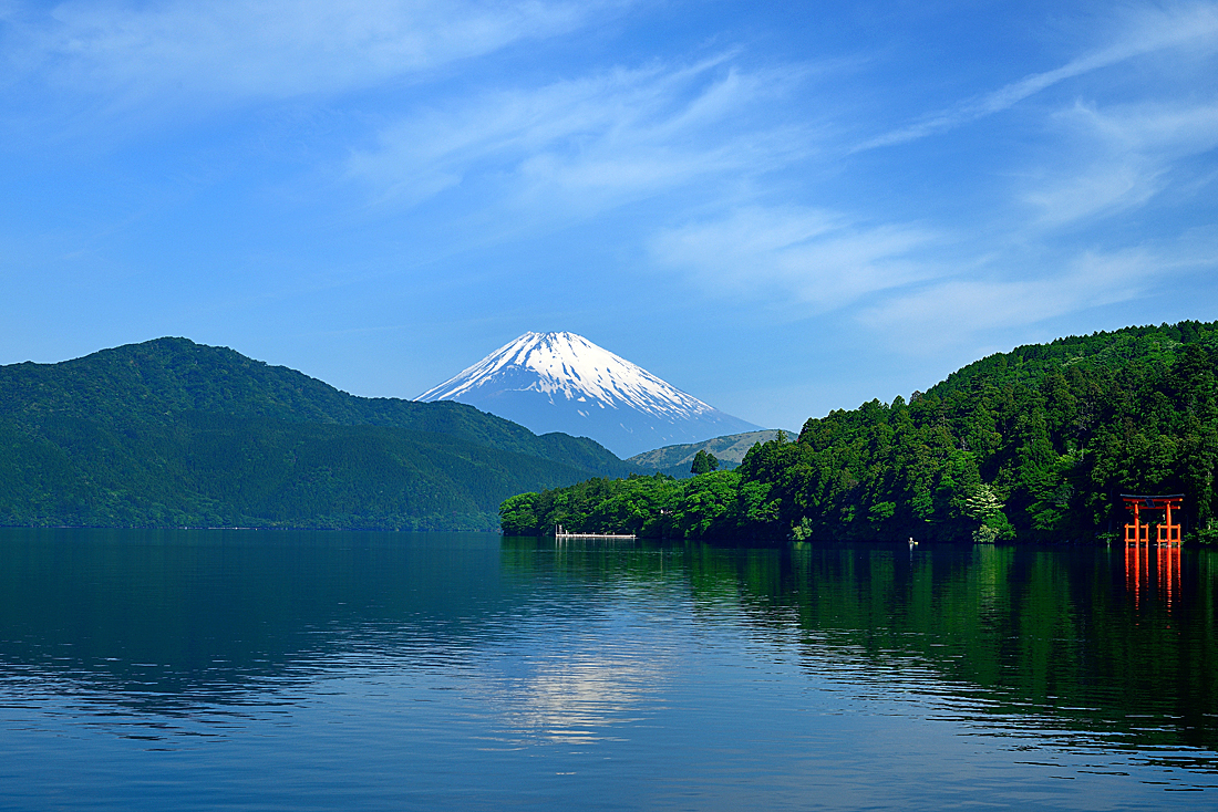 箱根芦ノ湖から望む富士山
