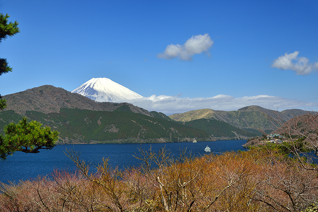 箱根芦ノ湖から望む富士山